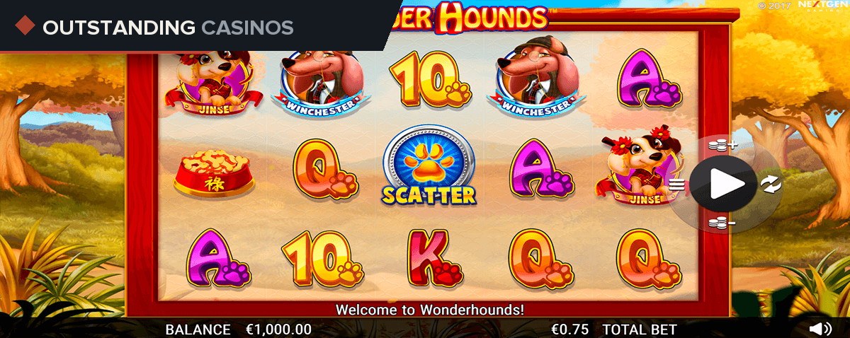 Play Wonder Hounds Slot Game by NextGen Gaming
