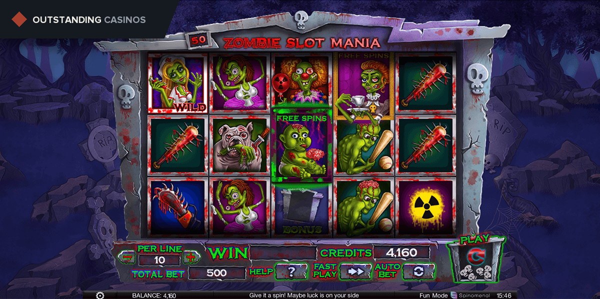 Play Zombie Slot Mania By Spinomenal
