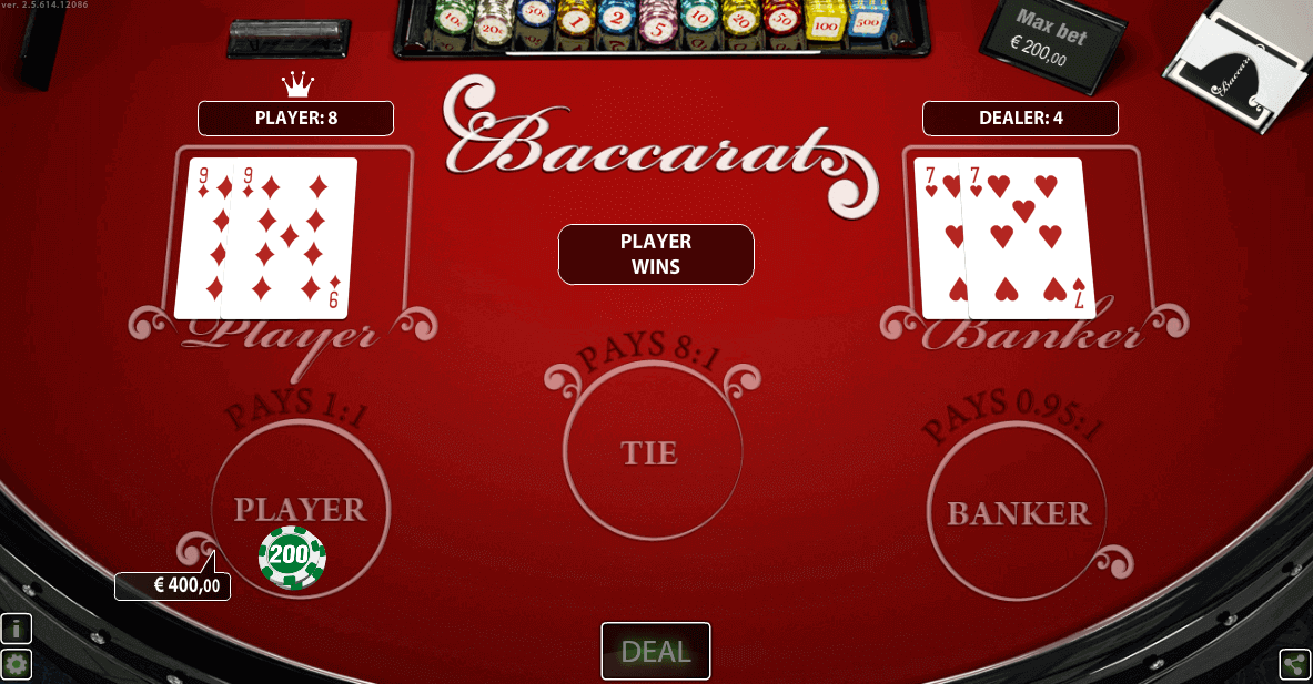 Play Baccarat Privee HD By World Match