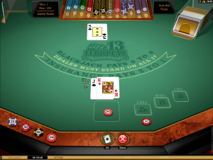 Hi Lo European Blackjack Gold Series By Microgaming