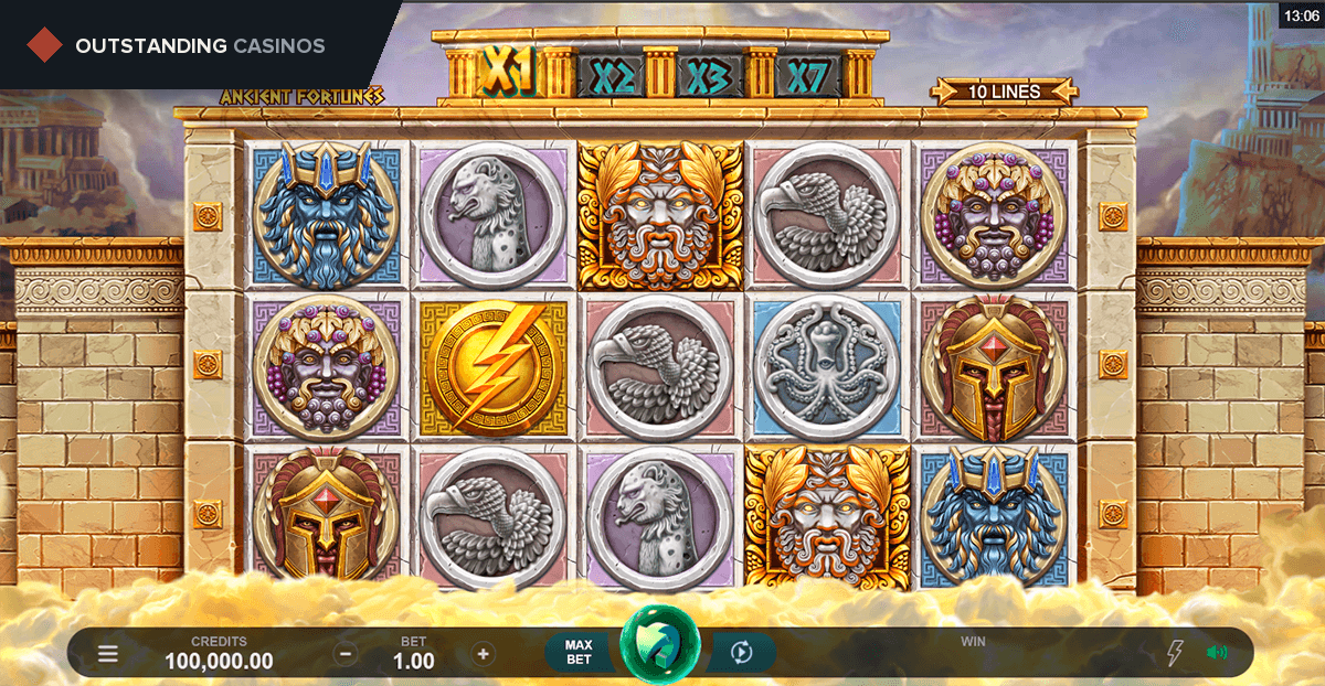 Play Ancient Fortunes: Zeus by Microgaming