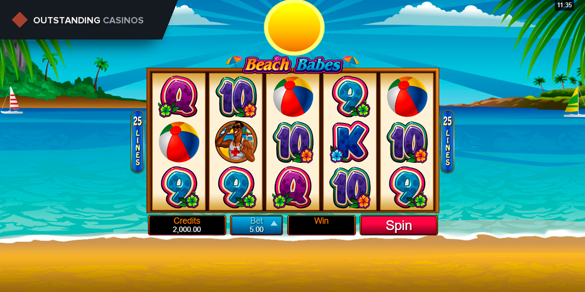 Play Beach Babes by Microgaming