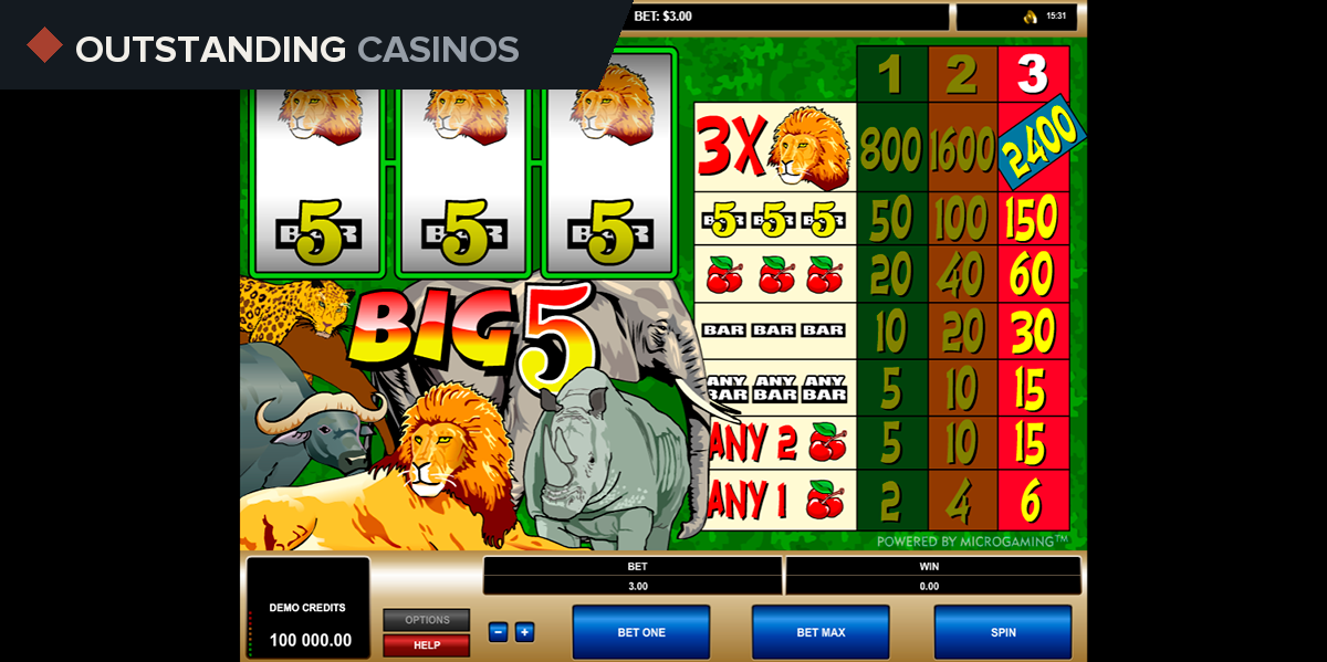Play Big 5 by Microgaming
