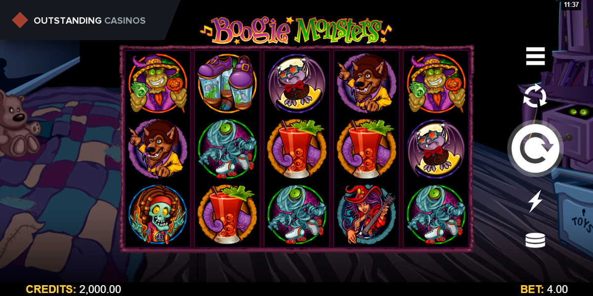 Play Boogie Monsters by Microgaming