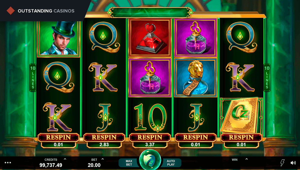 Play Book of Oz by Microgaming