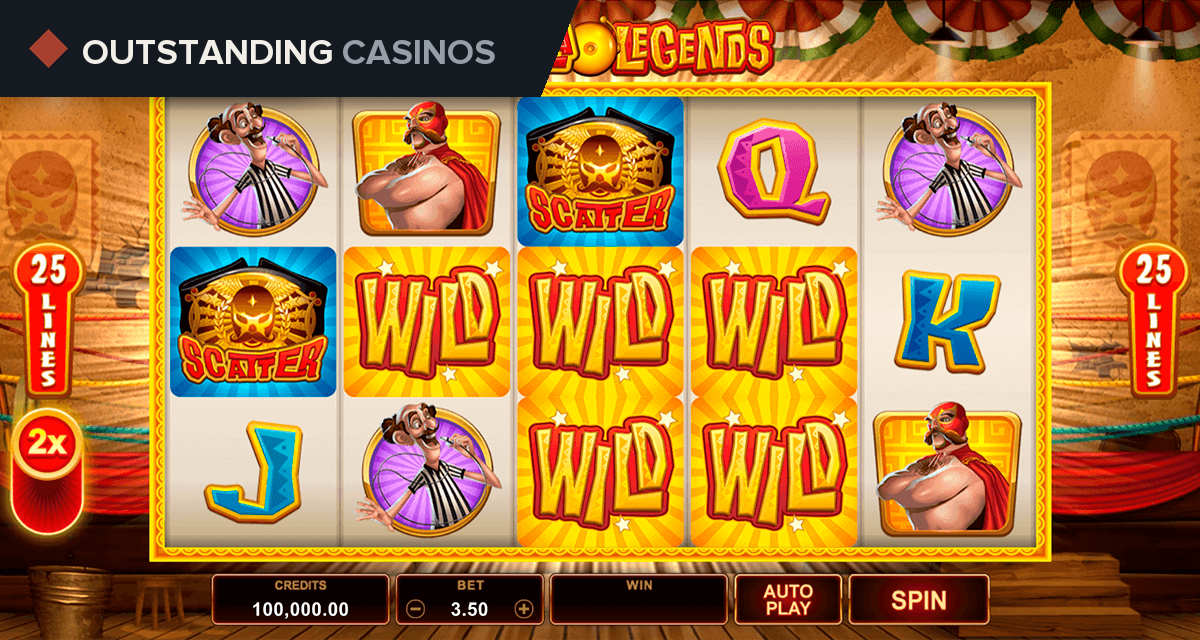 Play Lucha Legends by Microgaming