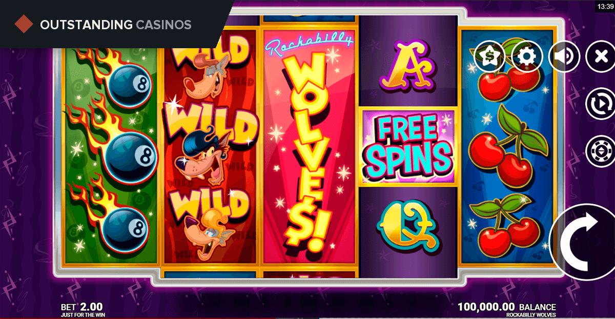 Play Rockabilly Wolves by Microgaming