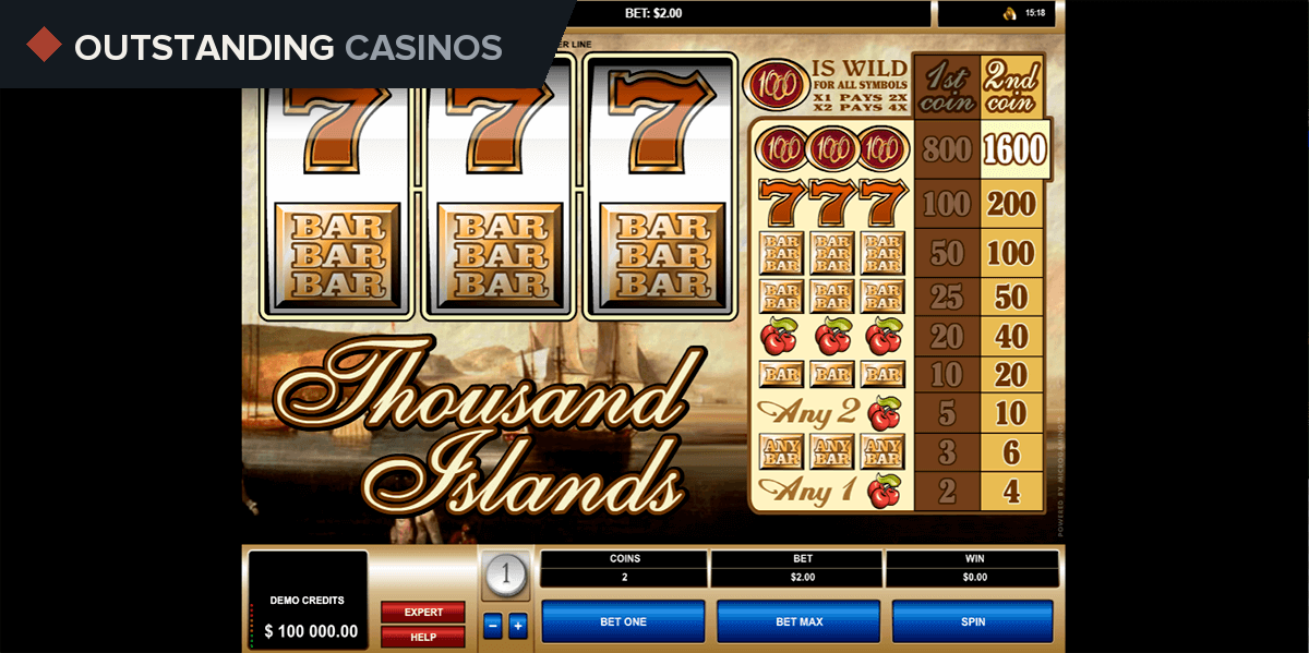 Play Thousand Islands by Microgaming