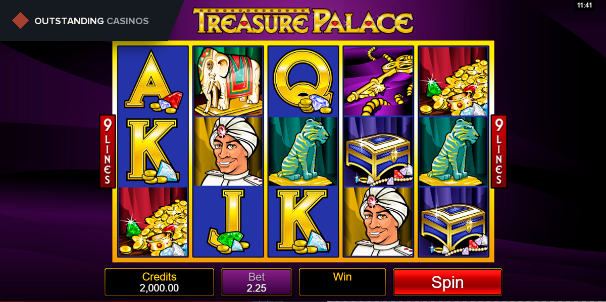 Play Treasure Palace by Microgaming