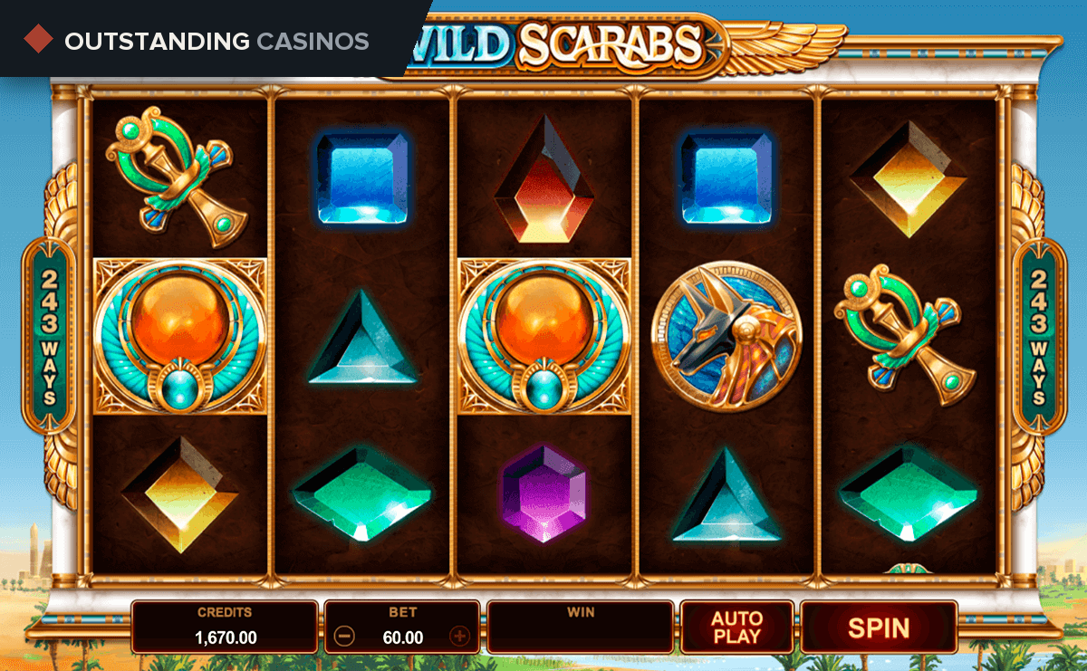 Play Wild Scarabs by Microgaming